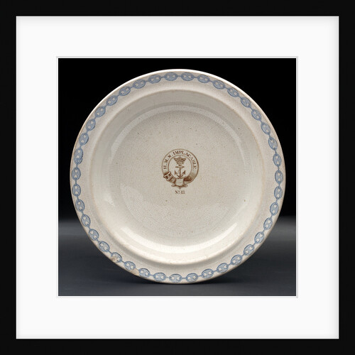 Earthenware mess plate by unknown