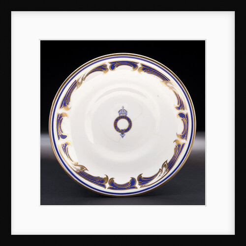 Saucer used on HMY 'Victoria and Albert' (1899) by W.T. Copeland & Sons Ltd.