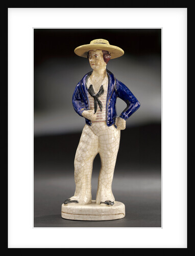 Earthenware figure of a sailor by Unknown