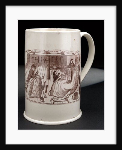 Creamware mug by unknown