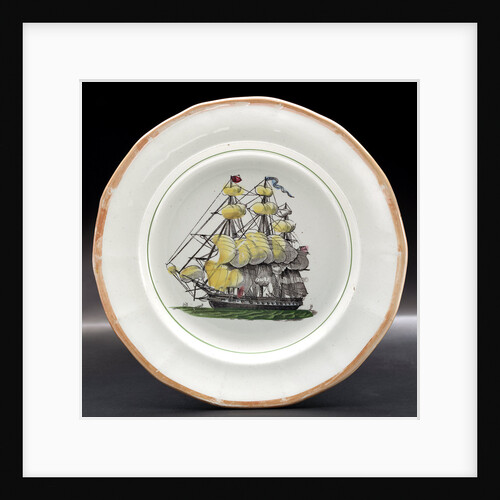 Earthernware plate by unknown