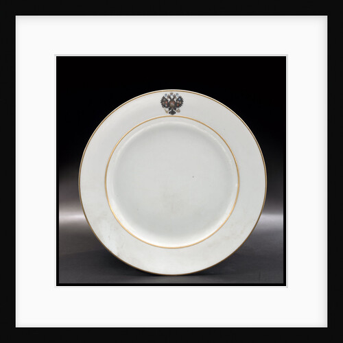 Plate from the Russian Imperial yacht 'Standart' (1896) by Russian Imperial Porcelain Factory