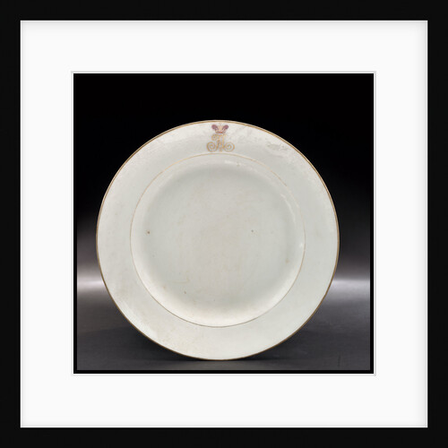 Plate from the Russian Imperial yacht 'Standart' (1896) by Russian Imperial Porcelain Factory