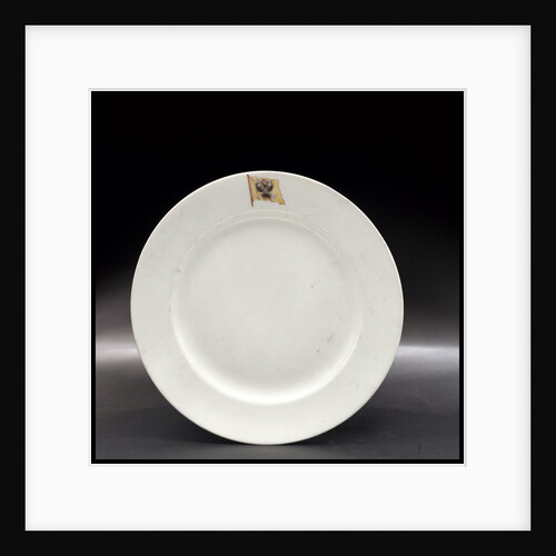 Plate from the Russian Imperial yacht 'Standart' (1896) by Russian Imperial Porcelain Factory