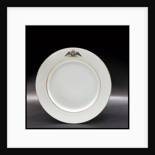 Plate from the Russian Imperial yacht 'Standart' (1896) by Russian Imperial Porcelain Factory