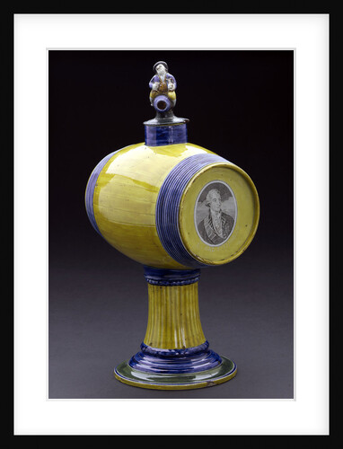 Barrel with lid, and stand by Unknown