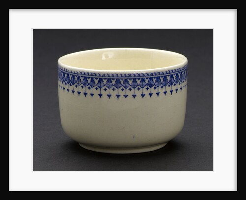 Earthenware sugar bowl by unknown