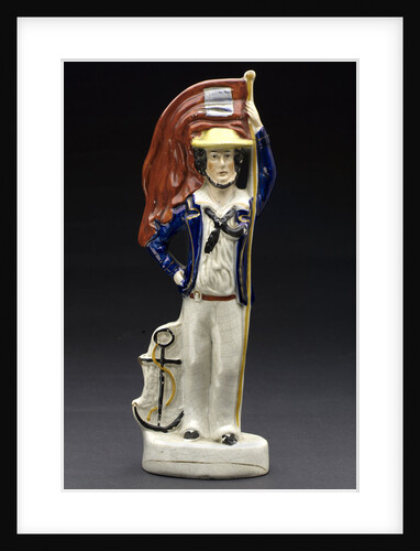 Earthenware figures of sailor by unknown