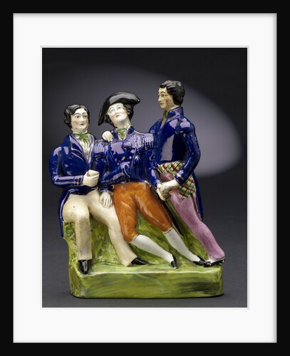 Staffordshire figure group representing the death of Nelson by unknown