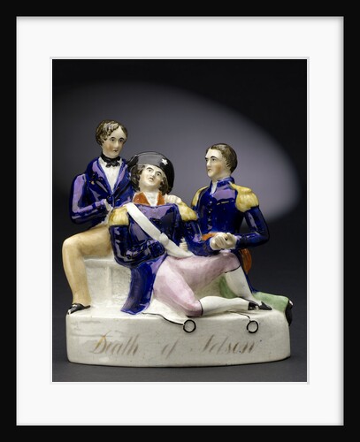 Staffordshire figure group representing the death of Nelson by unknown