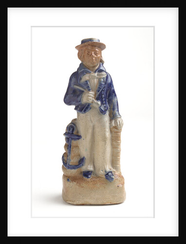 Stoneware gin flask by unknown