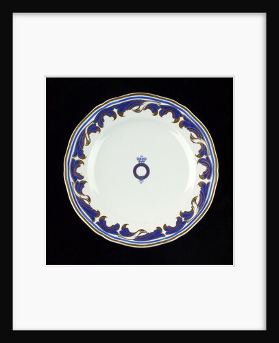 Plate used on RY 'Osborne' (1870) by W.T. Copeland & Sons Ltd.