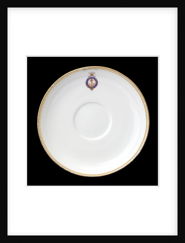 Saucer used on RY 'Osborne' (1870) by Derby Crown Porcelain Co. Ltd.