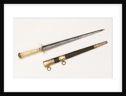 Straight bladed dirk by unknown