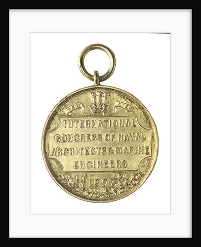 Medal commemorating the International Congress of Naval Architects & Marine Engineers, 1897; reverse by A. Wyon
