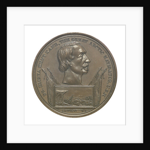 Medal commemorating Elisha Kent Kane (1820-1857); obverse by G.H. Lovett