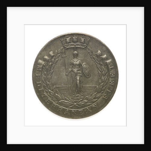 Medal commemorating Mediterranean Fleet football; obverse by Phillips