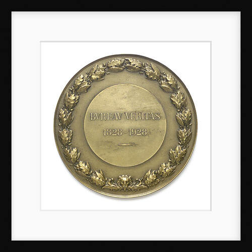 Medal commemorating the Bureau Veritas centenary 1828-1928; reverse by Mauger
