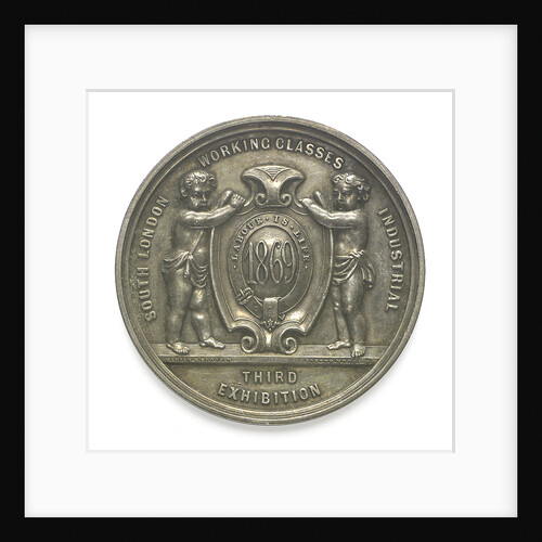 Medal commemorating the South London Working Classes Industrial Third Exhibition; obverse by Marion M. Brooke