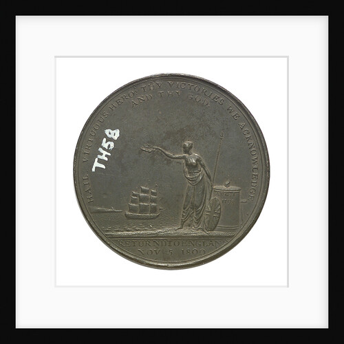 Medal commemorating the return home of Lord Nelson, 1800; reverse by P. Kempton
