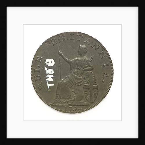 Token depicting Admiral of the Fleet Richard Howe (1726-1799) and the Glorious First of June, 1794; reverse by T. Wyon