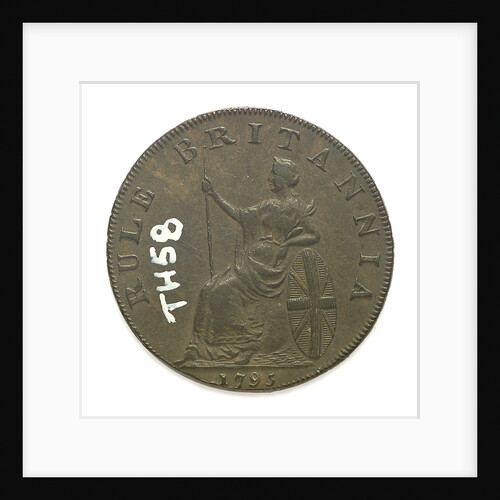 Emsworth halfpenny token commemorating Admiral of the Fleet Richard Howe (1726-1799) and the Glorious First of June, 1794; reverse by T. Wyon