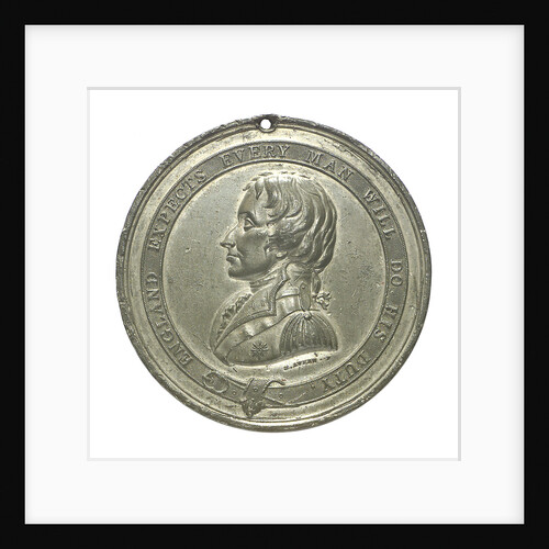 Commemorative medal depicting the Trafalgar Square Monument; obverse by E. Avern