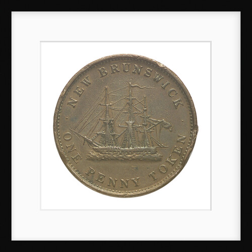 New Brunswick penny token; reverse by Unknown