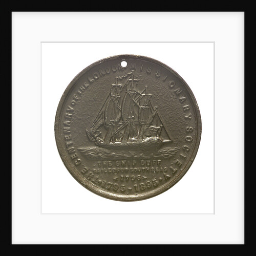 Medal commemorating the centenary of the London Missionary Society, 1895; obverse by unknown