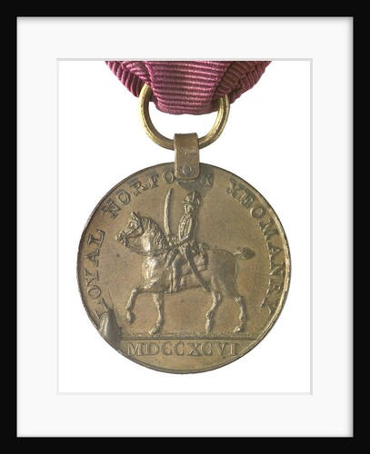 Commemorative medal of the Loyal Norfolk Yeomanry & Blofield Cavalry 1796; obverse by Unknown