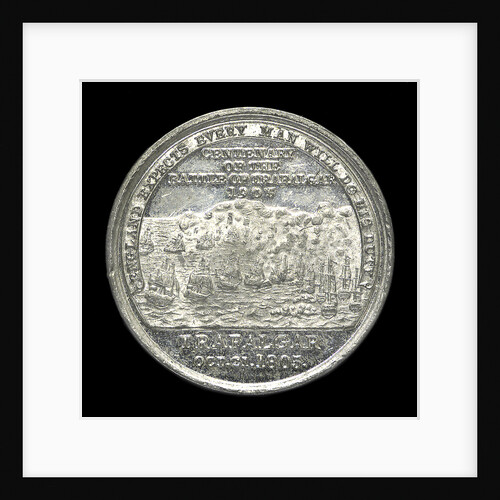 Medal commemorating the centenary of the Battle of Trafalgar, 1905; reverse by Spink & Son Ltd.