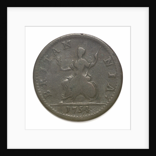 Halfpenny; reverse by Unknown