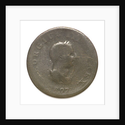 Halfpenny; reverse by unknown