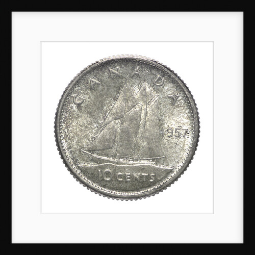 10 cents coin; obverse by unknown