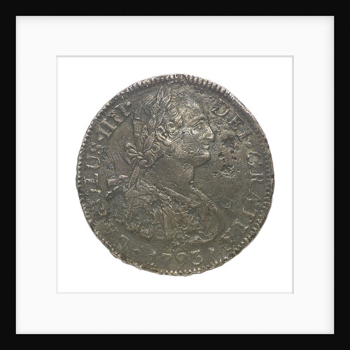 Eight reales; obverse by unknown