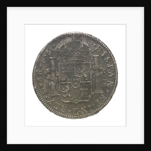 Eight reales; obverse by unknown