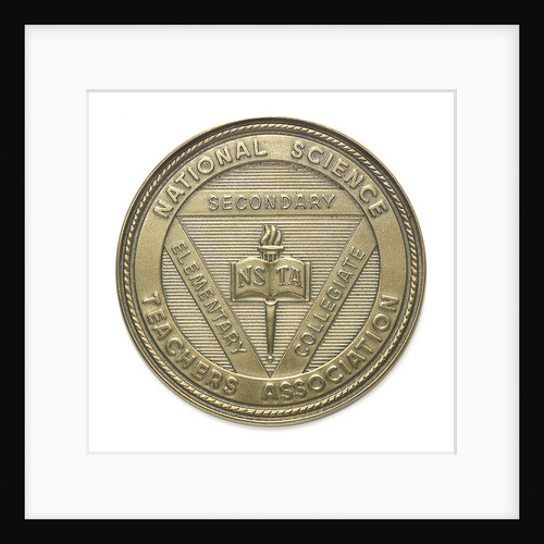 Commemorative medal of the National Science Teachers Association For Service; obverse by unknown