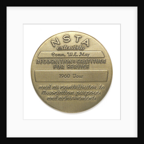 Commemorative medal of the National Science Teachers Association For Service; reverse by unknown