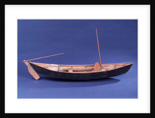 Full hull model, Bridgwater flatner, starboard broadside by Charles Holt