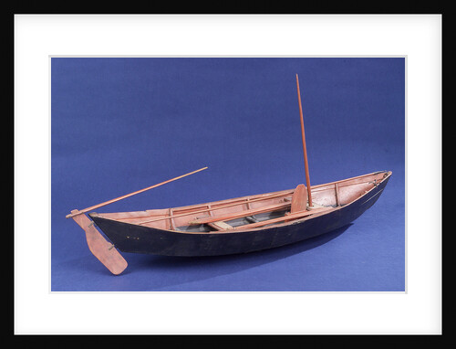 Full hull model, Bridgwater flatner, starboard stern quarter by Charles Holt