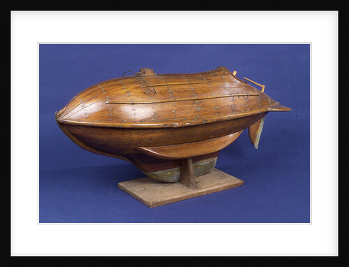 Full hull model, life-saving capsule, port by R. F. Wells