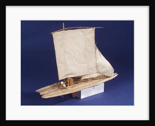Brazilian raft or Jangada, port by unknown