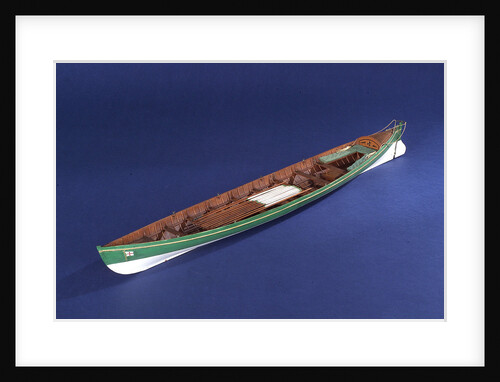 Full hull model of a gallery (circa 1880) by unknown