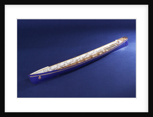 Full hull model, royal barge, port by unknown