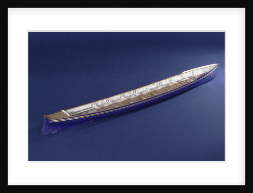Full hull model, royal barge, starboard stern quarter by unknown