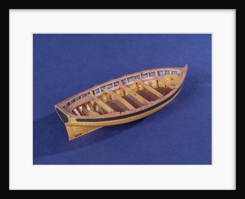 Full hull model of a ship's dinghy (circa 1795) by unknown
