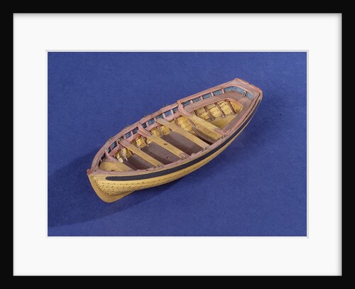 Full hull model of a ship's dinghy (circa 1795) by unknown