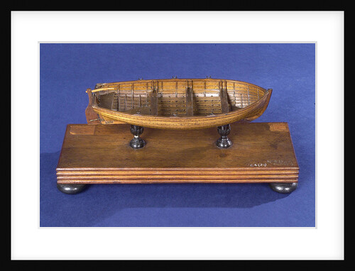 Dinghy, starboard broadside by Unknown