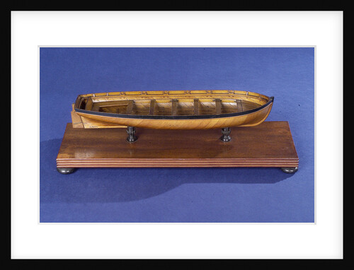 Jolly boat, starboard broadside by unknown