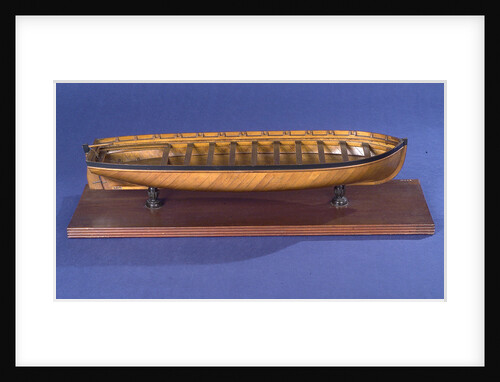 Ship's launch, starboard broadside by Unknown